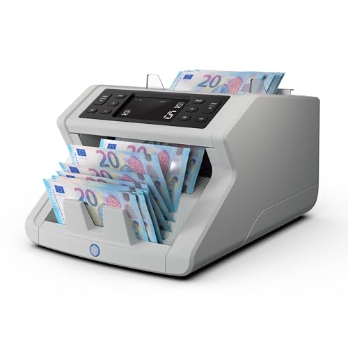 Safescan 2250 Contadora de billetes, para billetes clasificados   Contadora detectora de billetes falsos en 3 puntos   Máquina para contar billetes clasificados de todas las divisas