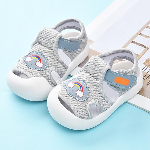 Baby Boy Girl Closed Toe Summer Sandals Infant Lightweight Non-Slip First Walking Sneakers Water Shoes For Girls2