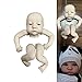 Lonian 20 Zoll Reborn Puppen Kit, lebensechte, echte, weiche, unfertige Puppenteile mit Stoffkörper