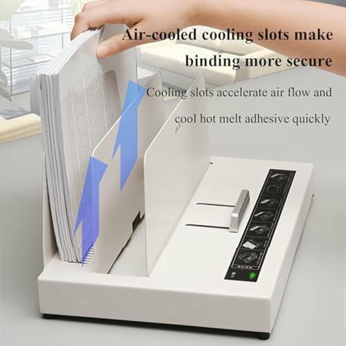 Macchina automatica della rilegatura della colla della colata calda - capacità di 500 fogli, tre impostazioni di temperatura per la rilegatura di documenti e relazioni