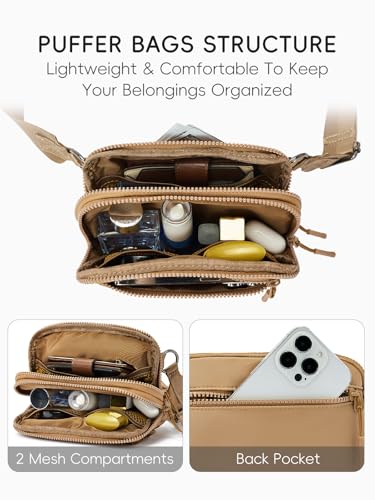 Image of WESTBRONCO Small Crossbody Bags for Women Nylon with Adjustable Strap, Zipper Crossbody Purse, 1L Shoulder Bag for Travel