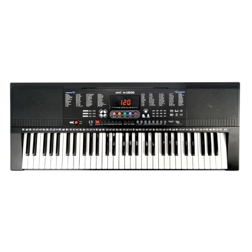 Teclado Musical MXT Profissional com 61 teclas Sensitivas 500 Timbres e Ritmos USB e MIDI