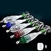 Tanxier 4 Pack Saltwater Squid Fishing Lures,LED Fishing Lighted Glow Squid Lure Jigs,Deep Drop Flashing Lights