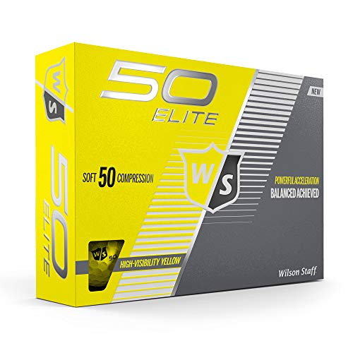 Wilson Staff Fifty Elite Golf Ball, Yellow