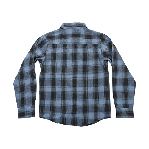 FASTHOUSE Youth Saturday Night Special Flannel, Dust Blue/Black3