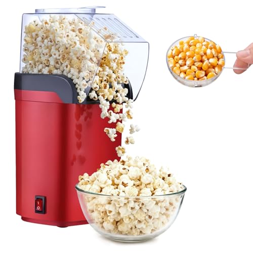 La mejor comparación de Maquina de Palomitas Walmart favoritos de las personas. 50 HomeChi Máquinas para Hacer Palomitas de Maíz, Palomera de Aire Caliente sin Aceite para Hogar con Tapa Medidora, Ideal para Reuniones Familiares, Fiestas, Campamentos y Ver...