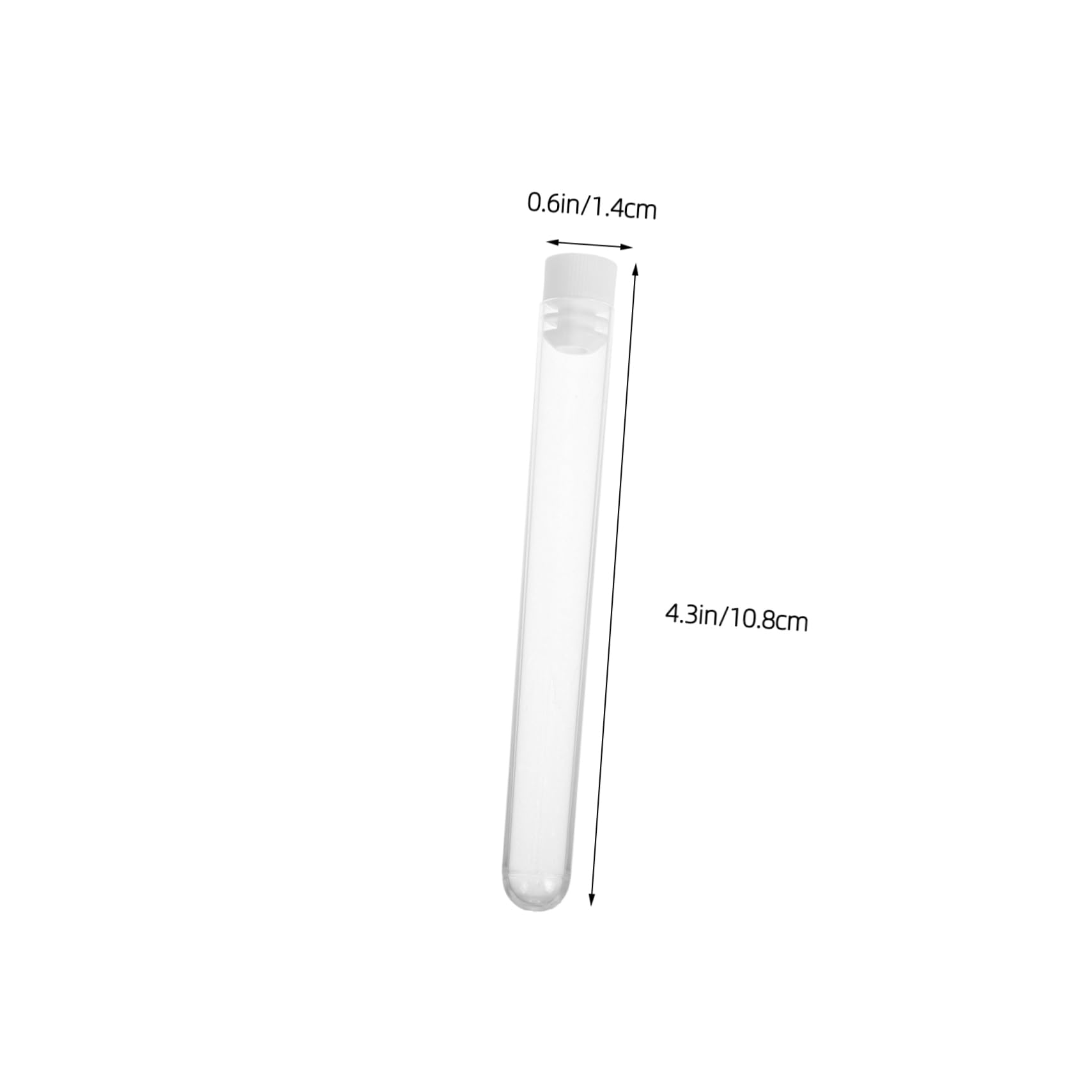 FRCOLOR 15pcs Eyelash Extension Supplies Storage Box with for Lashes Tube Plastic Test Tube Holder for Mascara Wand Travel Organizing Case