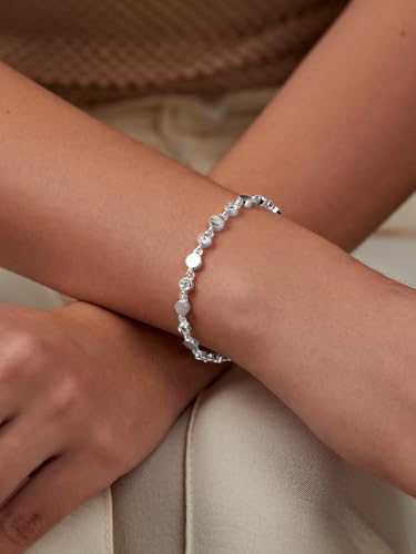 Image of MINUTIAE Adjustable Stylish Dazzling Party Bling Stackable Bracelet for Women