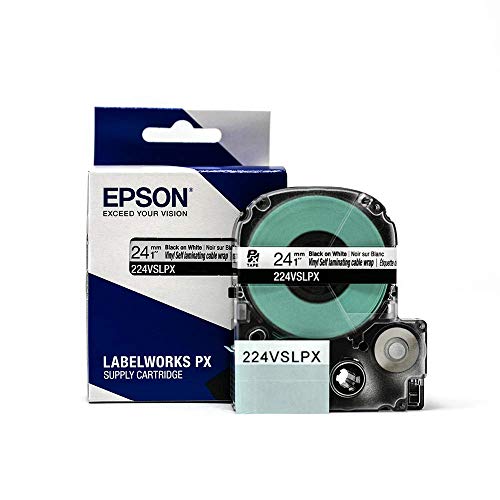 Labelworks 224VSLPX Tape Cartridge - Black On White Flexible And Durable Vinyl Self Laminating Overwrap Industrial Label Maker Tape thumb #5