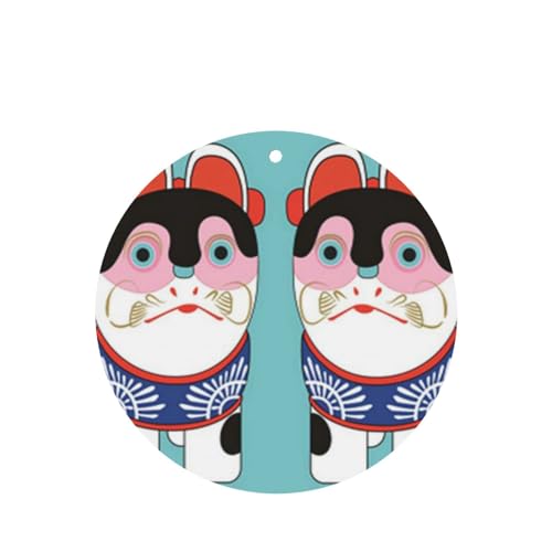 吊り下げ式車用芳香剤カード 2枚パック - 長持ちする吊り下げ式アロマセラピーカード (ラベンダーの香り) 車、自宅の寝室、ワードローブ、靴箱などに最適。ユニセックス (黒の伝統的な日本のおもちゃの猫の置物、ボブルボディ、陶器のチャーム、子供用)