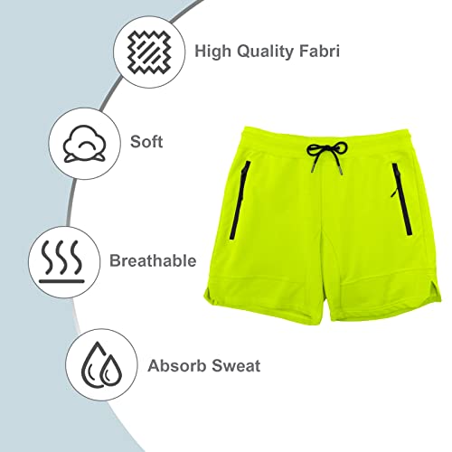 Image of PIDOGYM Men's 5 inch Gym Workout Shorts,Fitted Jogging Short Pants for Bodybuilding Running Training with Zipper Pockets