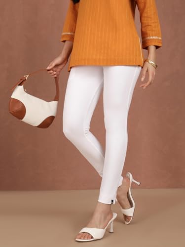 Image of TWIN BIRDS Women Cotton Blend Kurti Pants | Sleek Ethnic Daily Trousers