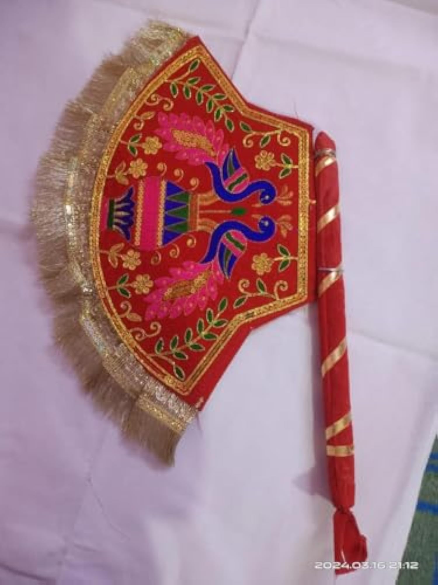 Haldi Mehndi Decorative Handmade Fan for Weddings