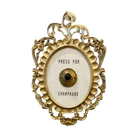 Press for Champagne Button, Ring Mini Press for Champagne Button, Press for Champagne Door Ring Bell, Champagne Themed Decor Wall Plaque Ornament Gift for Party Christmas Home Bedroom Hotel Cover
