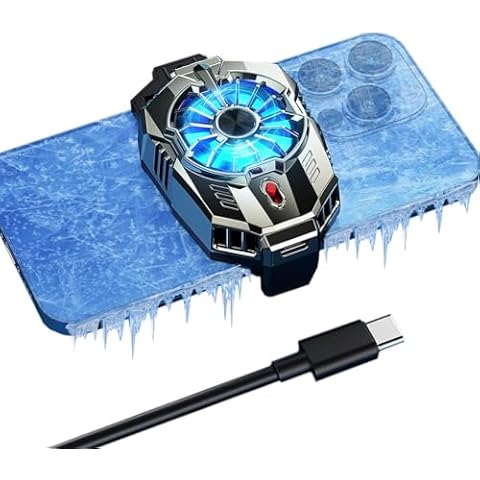 Verilux® Phone Cooler for Gaming, Universal Moblie Cooler with Two Cooling Modes, Mobile Phone Radiator Case for iPhone Android Smartphones from 4.5 to 7in, Cell Phone Cooler for Live Streaming Use Cover