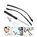 TOBBOMEY 2Pairs Glasses Replacement Arms with Screws Screwdrivers Slip Eyeglass Tools Comfortable Fit for Various Eyewear Frames Easy Installation Accessories