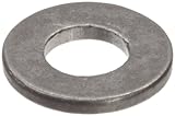 18-8 Stainless Steel Flat Washer, Plain Finish, #6 Hole Size, 9/64