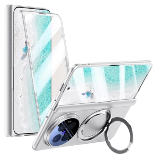 Coque Vivo X Fold6 argentée en Premium Luxe avec charnière et écran
