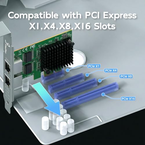 NIC Gigabit Ethernet PCI Express Xike con chip Intel I226-V para máxima estabilidad de datos 4