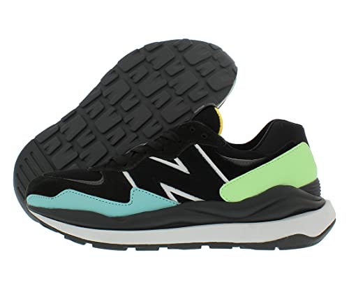 New Balance T nis masculino 57/40, Preto/azul claro/verde - preto, 10