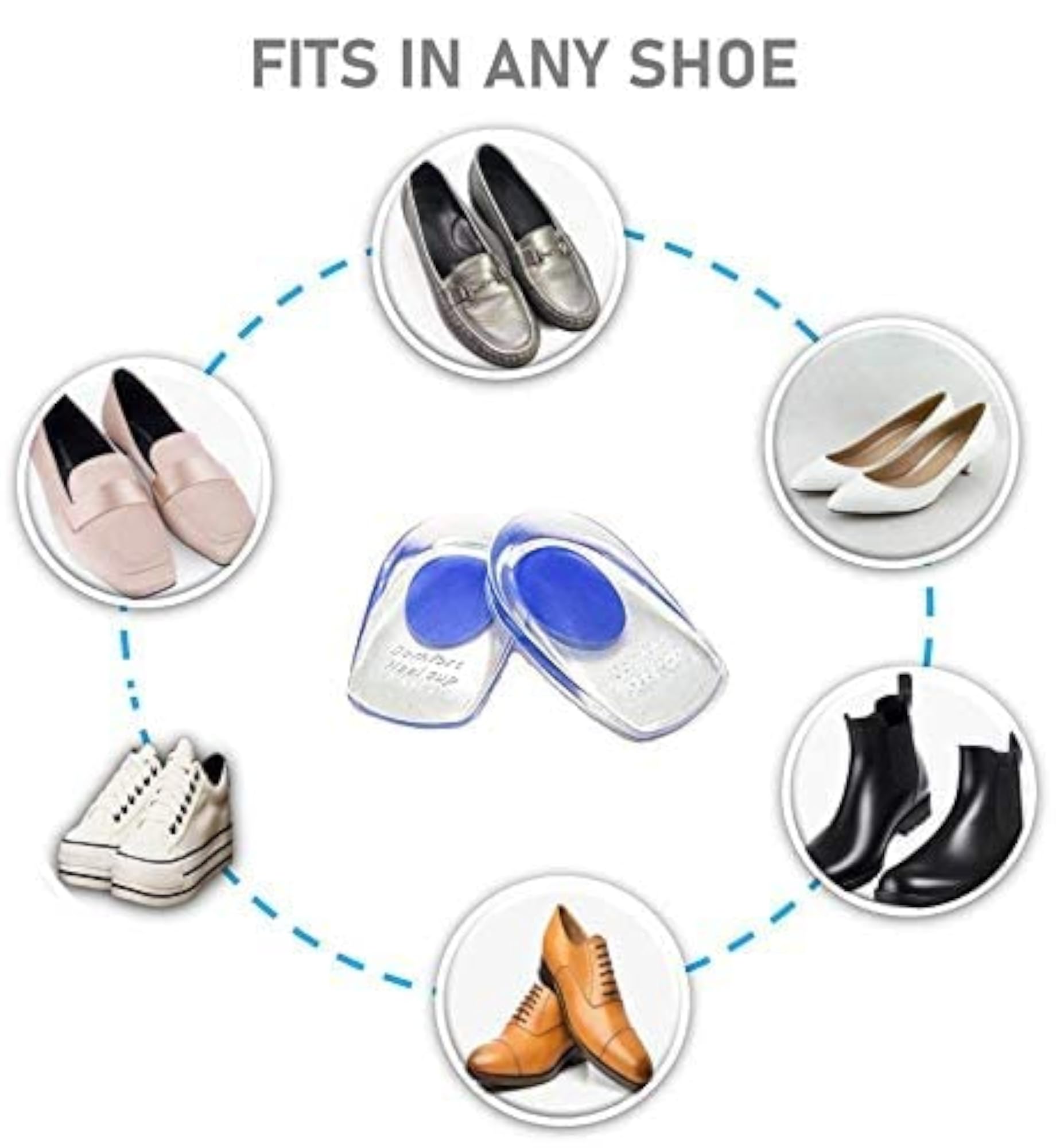Silicone Gel Heel Protector Insole Cups for Foot Care