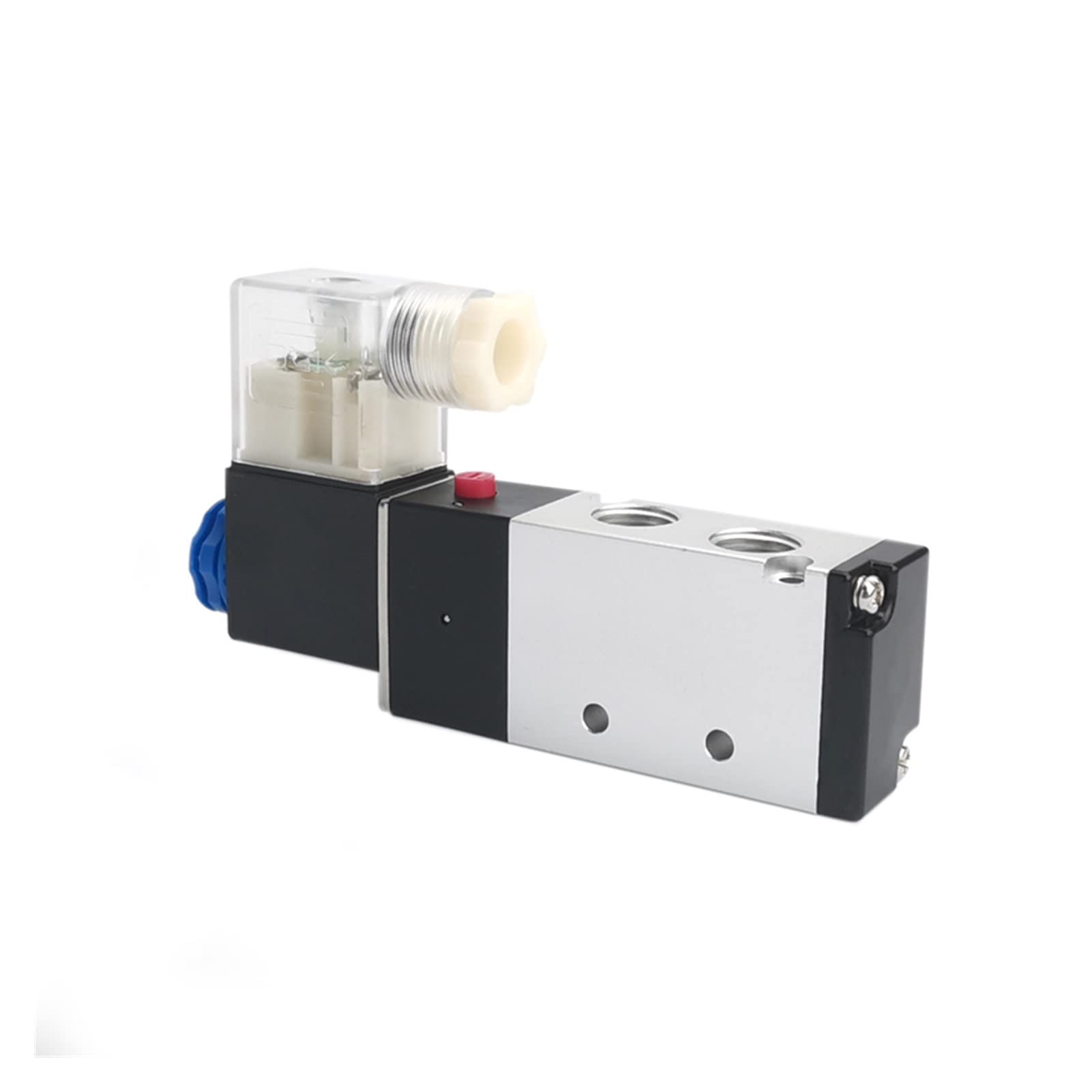 Zawór 4V110-06 4V210-08 4V310-10 4V410-15 Elektromagnetyczne pneumatyczne zawory pneumatyczne 2 pozycje i 5-drożny 1/4 DC12V DC24V solenoid 5/2 (kolor: Ac24v, rozmiar 4V(Dc12v, 4V410-15)