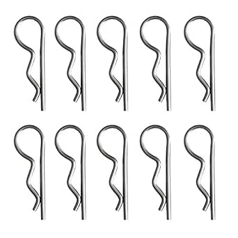 3NH® 10x R Clips Shaft Retaining Clips Steel Heavy Duty 3mm x 50mm ...