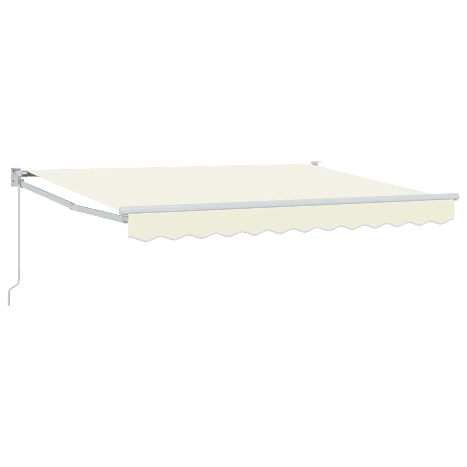 Store extérieur stable pour terrasse et jardin crème auvent à bras articulés