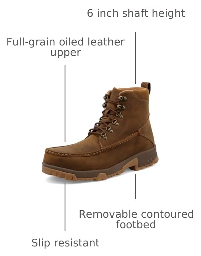Image of Twisted X mens 6 inch Nano Composite Toe Work Boot