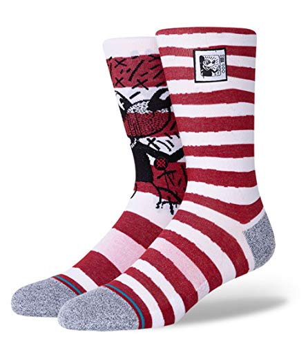 Red Mickey TV Haring Mix Men's Socks by Stance