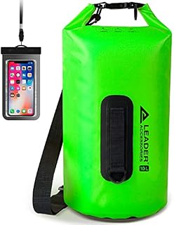 Leader Accessories New Heavy Duty Vinyl Waterproof 10L Green Dry Bag for Boating