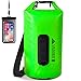 Leader Accessories New Heavy Duty Vinyl Waterproof Dry Bag for Boating Kayaking Fishing Rafting Swimming Floating and Camping (Green, 55L)