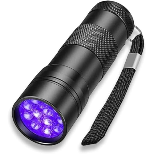 UV Flashlight Black Light 21 LED 395nm Ultraviolet Blacklight For Dog Urine Pet Stains And Bed Bug Portable Ultraviolet Light Detector Mini Blacklight Pet Urine Detector (Small)