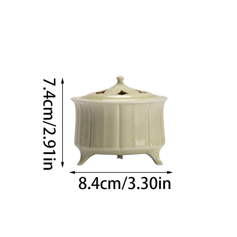 Akcesoria do medytacji Antyczny zielony kadzielnica szkliwiona Ceramiczne kadzidło