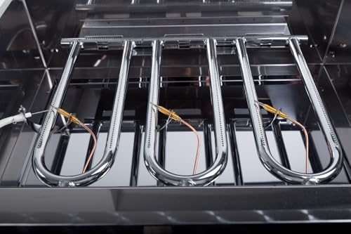 Bild 2 - Gasgrill Gastrobräter 10,0 kW 3-flammig 70 x 56 x 31 cm (mit Grillrost & Abtropfschale)