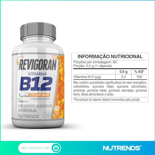 Nutrends Revigoran Vitamina B12 2 4Mcg 60 Cápsulas