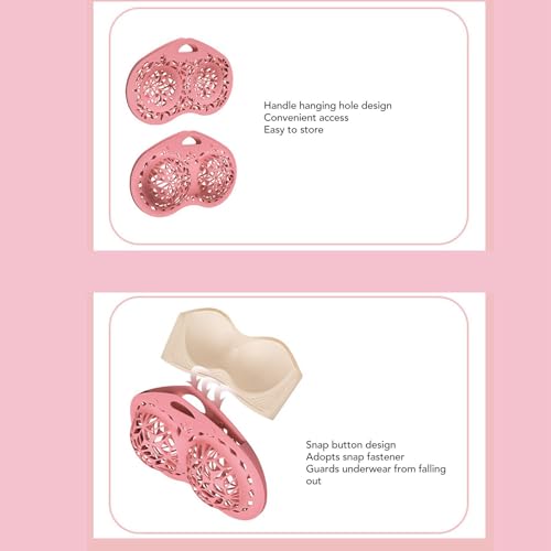 Sonew BH-Wäschebeutel für Wäsche, Universeller Unterwäsche-Schutzbeutel mit Hohlstruktur für A-38D-BHs, Verhindert Verformung