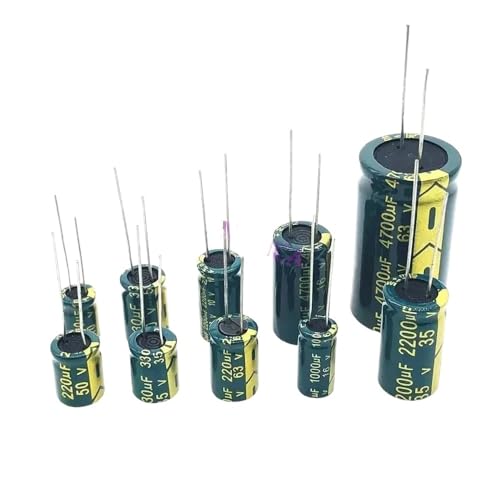 Condensador 16V 330uF de aluminio soluciona interferencias en medidores de capacitancia kit de 20 uds