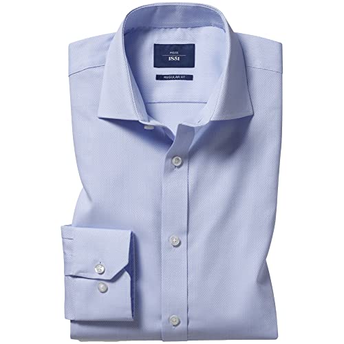 MOSS Men's Regular Fit Sky Single Cuff Dobby Shirt 16