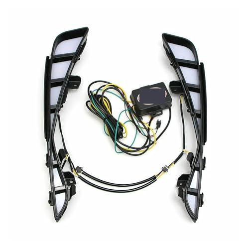 XCZPRKMXY LED DRL Daytime Running Light Front Bumper Fog Lamps Assembly with Turn Signal Accessories Compatible With Toyota Avalon 2019 2020 2021