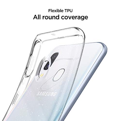 Image of Spigen Liquid Crystal Glitter | Samsung Galaxy A40 Case [Transparent] [Flexible] Galaxy A40 Back Cover | TPU - Crystal Quartz