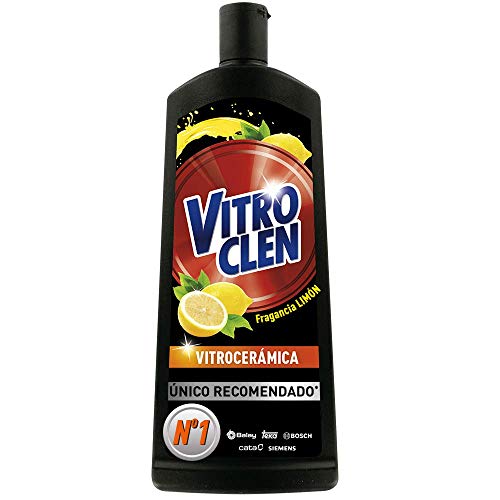 Vitroclen Nettoyant spécifique pour plaques de Cuisson vitrocéramiques Citron Crème 450 ML
