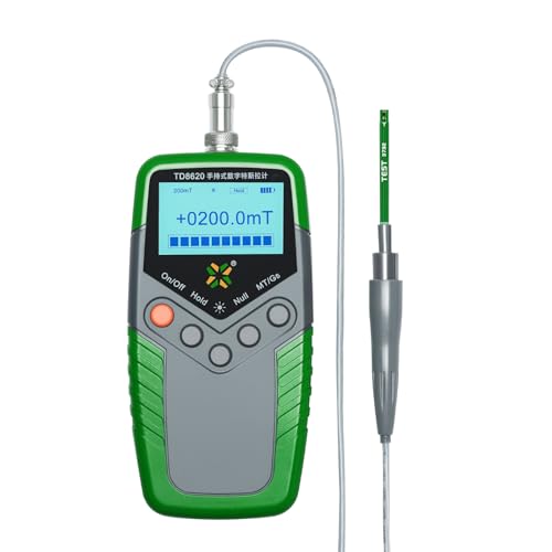 Image of Gauss Meter Tesla Magneto Meter (2400mT /24000Gs), Magnetic Field Strength & N /S Recognition Function, ±1% Accuracy for Factories, Workshops
