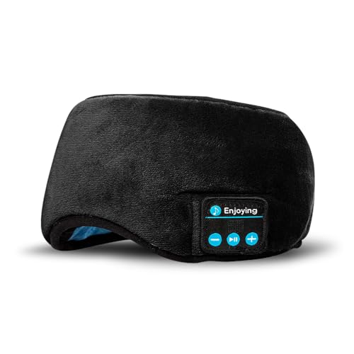 Máscara para Dormir com Som Bluetooth, Fone de Ouvido Integrado, ...