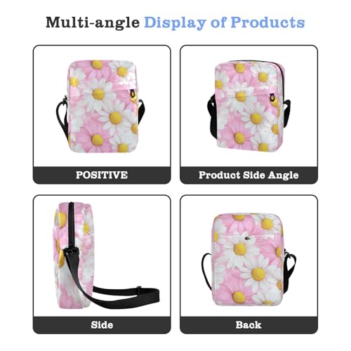 KLL Sweet Daisy Valentine messenger bag crossbody Vegan Leather men's shoulder bag Casual Shoulder Hand Bag For Woman4