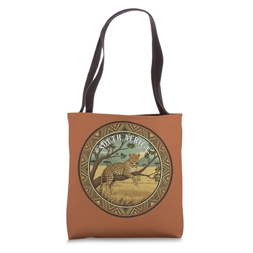 South Africa Safari Leopard Panther African Wildlife Vintage Tote Bag