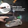 IceReco Portmonee Herren Reisepasshülle Leder Slim Wallet mit Münzfach Geldbörse Kartenetui Klein/Mini Karten Geldbeutel Kartenhalter Portemonnaie mit RFID Schutz Brieftasche Portemonaie #5