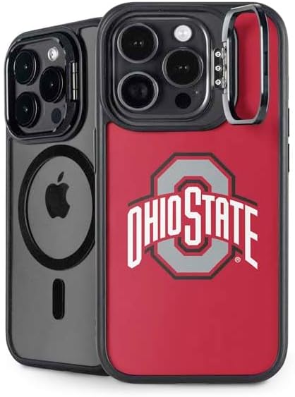 Skinit Kickstand Phone Case Compatible with iPhone 16 Pro Max - Officially Licensed Ohio State University Buckeyes Design