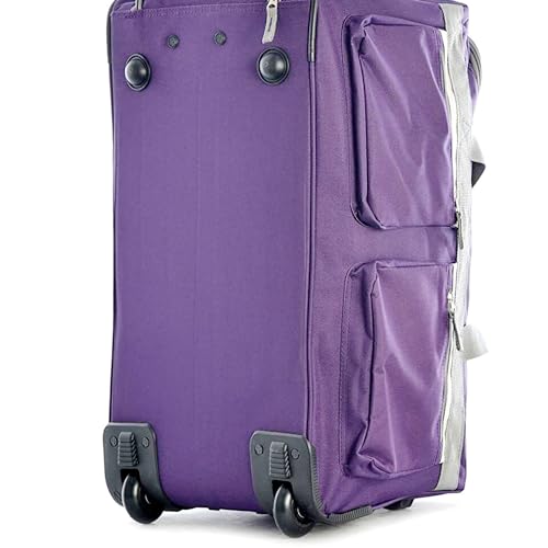 Olympia U.S.A. SRD-33-DL Inch Jumbo Size 8 Pockets Wheeled Rolling Duffel Bag Water Resistant Luggage Lightweight Travel Suitcase thumb #7