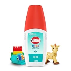 Autan Kids Vapo Spray Antizanzare, Repellente Zanzare, Dermatologicamente Testato, Protezione fino a 8 ore per bambini dai 12 mesi, 1 Confezione da 100ml